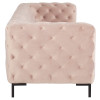 Tufty Blush Pink Velvet Upholstered Sofa 93",Nuevo,HGSC417