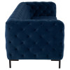 Tufty Navy Blue Velvet Upholstered Sofa 93",Petrol,Nuevo,HGSC401