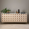 Tracey Boyd, Trefoil 4 Door Ivory Sideboard 78",JTRB-011