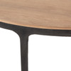 Clifton Industrial Iron & Wood Round Dining Table 48"