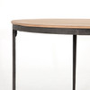 Clifton Industrial Iron & Wood Round Dining Table 48"