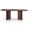 Lineo Rustic Reclaimed Wood Dining Table 80"