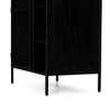 Branson Modern Industrial Black Bar Cabinet