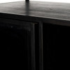Branson Modern Industrial Black Bar Cabinet