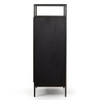 Branson Modern Industrial Black Bar Cabinet