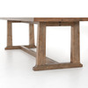 Otto Campaign Reclaimed Wood Dining Table 110"