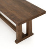 Otto Campaign Reclaimed Wood Dining Bench 94"