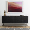 Fulton Trey Black Industrial Modular Buffet Sideboard 72",UFUL-037A