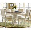 Country-Chic 5 Piece Round White Dining Room Set