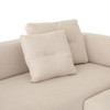 Greer Ivory 2 Piece LAF Bumper Chaise Sectional Sofa 123"