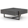 Masera Iron Leg + Bluestone Square Coffee Table 33"