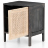 Sydney Woven Cane Nightstands - Black