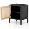 Sydney Woven Cane Nightstands - Black