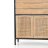 Sydney Woven Cane Tall Dresser - Black