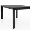 Conner Black Oak Wood + Bluestone Top Dining Table 78"