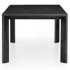 Conner Black Oak Wood + Bluestone Top Dining Table 78"