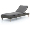 Remi Charcoal Woven Rope Outdoor Chaise Lounge