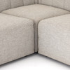 Gwen Channel Tufted Modular 4 PC Outdoor Sectional Sofa