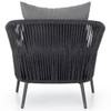 Porto Charcoal Woven Rope Outdoor Lounge Chair