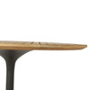 Reina Teak Top Tulip Base Outdoor Bar Table 32"