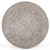 Sana Grey Teak Top Round Outdoor Dining Table 48"
