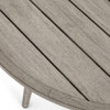 Sana Grey Teak Top Round Outdoor Coffee Table 36"