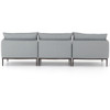 Donovan Modern Grey Upholstered Modular 3-Piece Sofa