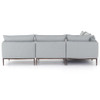 Donovan Modern Grey Upholstered Modular 5-Piece Sectional