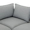 Donovan Modern Grey Upholstered Modular 4-Piece Sectional