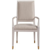 Love Joy Bliss Grey Upholstered Dining Arm Chair