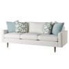 Brentwood White Upholstered Sofa 86"
