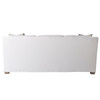 Malibu White Slipcover Sofa 88"