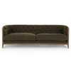 Ellsworth Sutton Olive Rolled Arm Sofa 90"