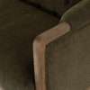 Ellsworth Sutton Olive Rolled Arm Sofa 90"