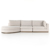Jagger Stone Fabric 3 Piece Sectional Sofa