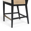 Antonia Cane Brushed Ebony Counter Stool