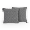 Woven Deco Pillow-A Ink-Set Of 2-20"