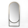 Dawson Ombre Brass Floor Mirror