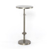 Eileen Adjustable Antique Pewter Accent Table