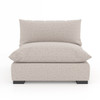 Westwood Modern Bayside Pebble Sectional Armless Chair