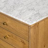 Montrose White Marble Executive Desk