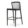 Milan Matte Black Bar Stool