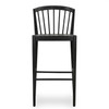 Milan Matte Black Bar Stool