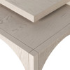 Amara Off White Oak Coffee Table With Nesting Arch