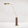 Astrid Dark Brown Leather Floor Lamp