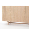 Mika Washed Oak Veneer 4 Door Dining Sideboard 72"