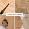 Inez Natural Black Pine End Table