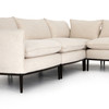 Donovan Modern Abode Ivory Upholstered Modular 5-Piece Sectional