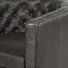 Belair Chaps Ebony Leather Chair