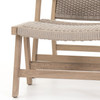 Delano Natural Teak Outdoor Rope Chair + Ottoman
